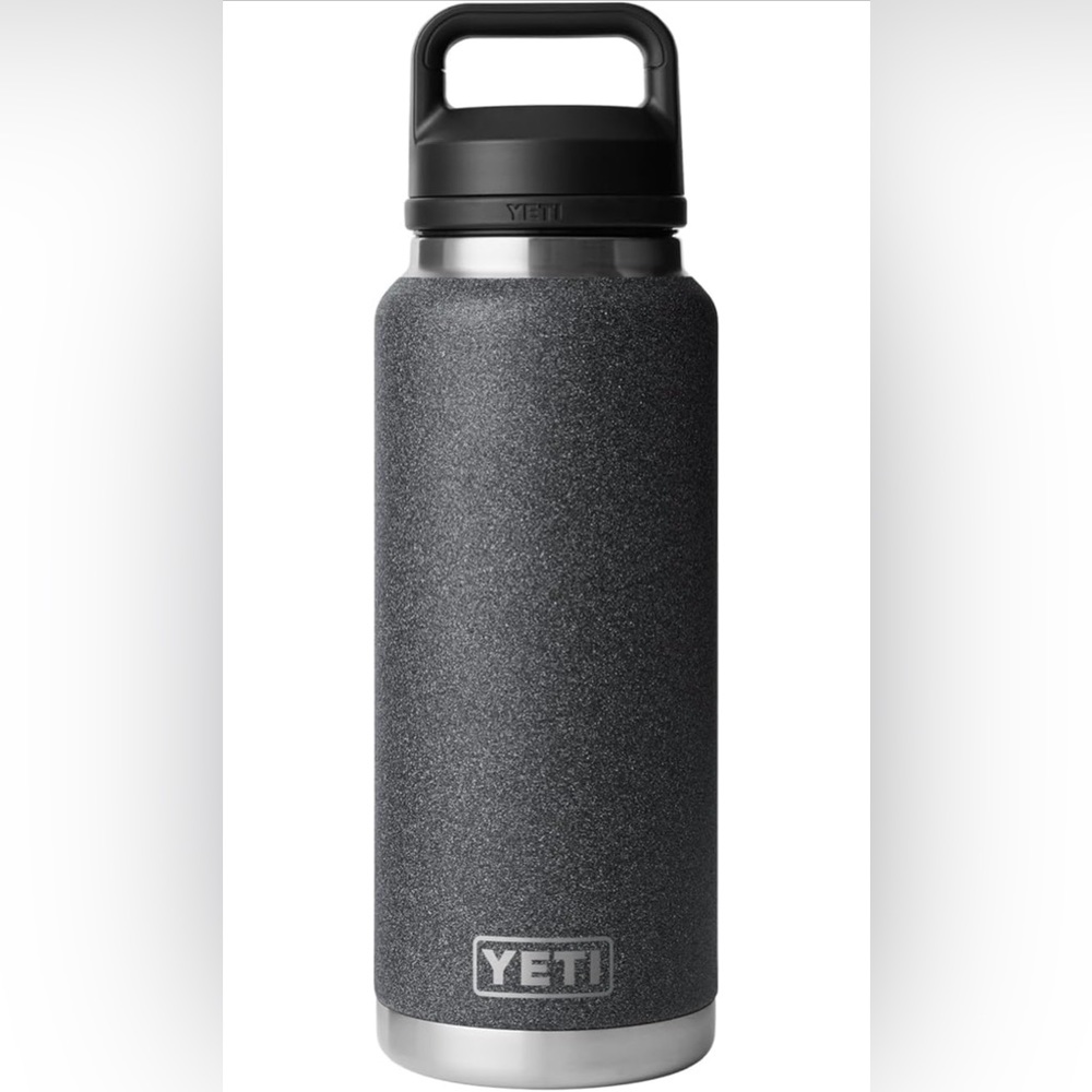 YETI Rambler 36 oz Bottle with Chug Cap, Black Stone
